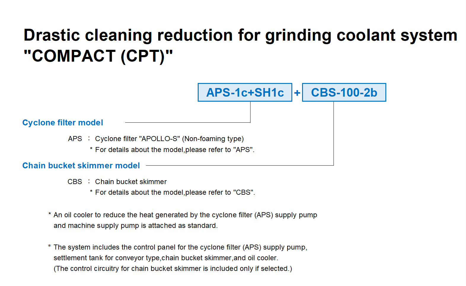 Drastic Cleaning Reduction for Grinding Coolant System COMPACT CPT Thumbnail